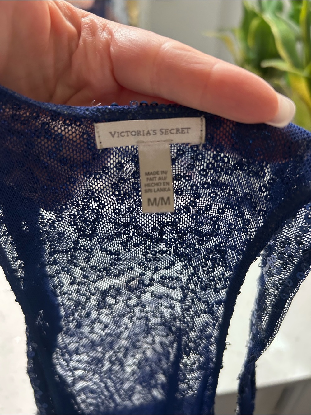 Victoria's Secret Sequined Nightie in Vibrant Blue Size Medium - Picture 9 of 9